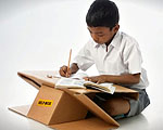 Cardboard Help Desks Improve School Conditions