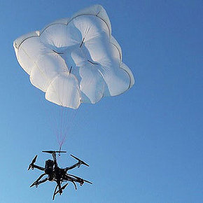 Drone Rescue Parachutes Drones to Safety