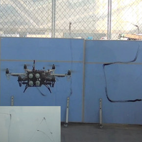 Hexacopter Drone Tests Skyscraper Safety