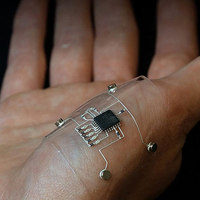 Hybrid 3D-Printing of Wearable Electronics