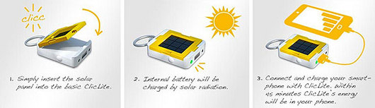 ClicLite Expandable Keyring Solar Generator