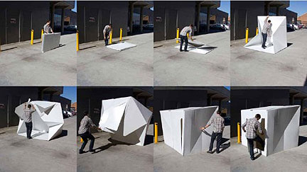 Compact Shelter Sets up Quickly, Recycles Completely