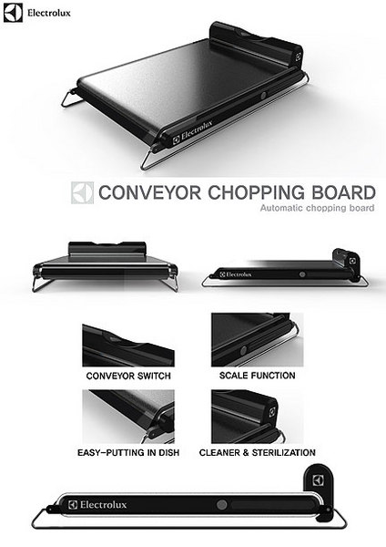Conveyor Chopping Board Self-Sanitizes