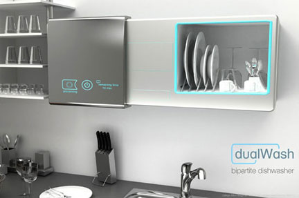 DualWash Water-Free Dishwasher/Cabinet