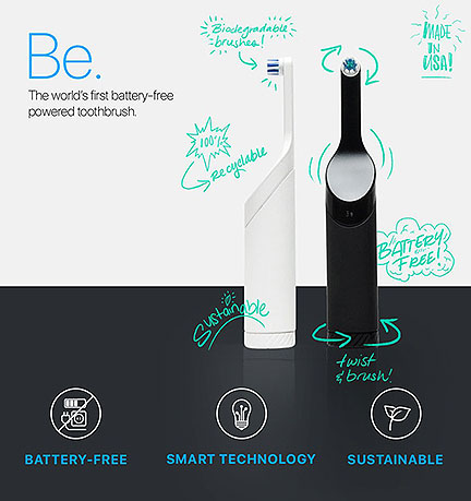 Goodwell Co. Be Wind-Up Powered Toothbrush