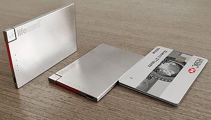 LifeCard Power Bank Fits in a Wallet