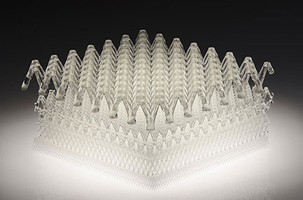 Open-Weave Microlattice Foam Absorbs Impacts, Stays Cool