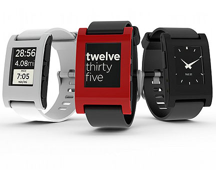 Pebble Smartwatch Displays Email