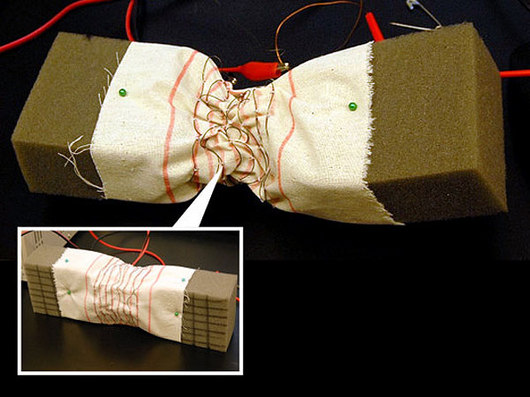 Robotic Fabric Gives Objects Movement