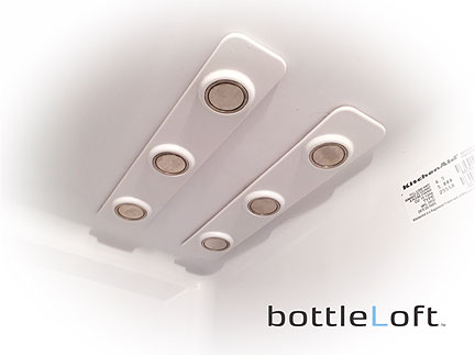 The bottleLoft Hangs Bottles to Make Space