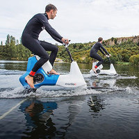 Manta5 Hydrofoil Bike Pedals Over Water