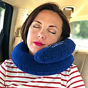 Inflatable Neck Pillow. Support for Head, Neck, and Chin