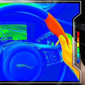 Jaguar Sensory Steering Wheel Directs with Heat