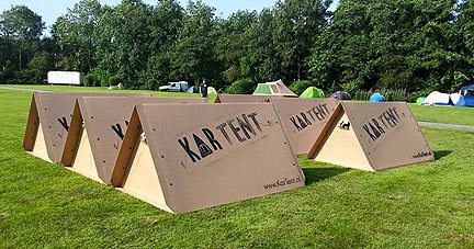 Cardboard KarTent Hopes to Reduce Festival Waste