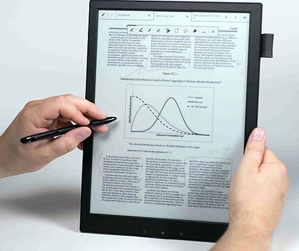 Digital Paper Tablet Reduces Paper-Overload