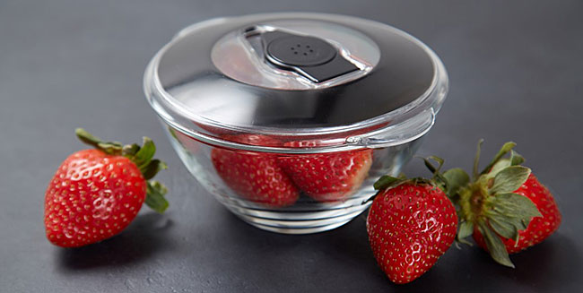 Freshy Lids make any Container Vacuum-Sealed