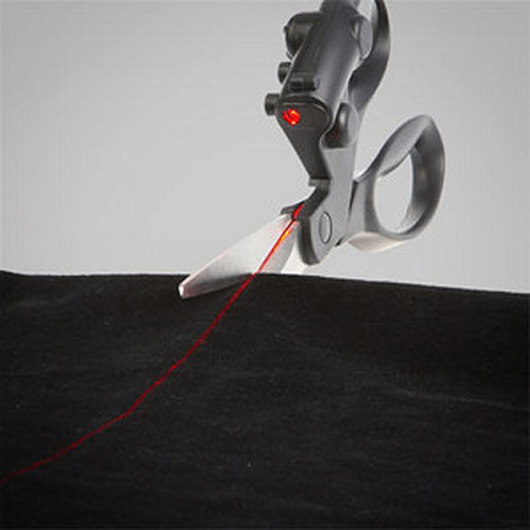 Laser Guided Scissors Keep Cuts Straight