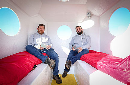 Modular Housing Pods Made from Recycled Plastic