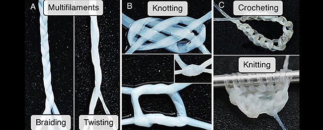 Stitching Wounds with Human-Grown Yarn