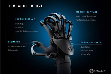 Teslasuit Glove Lets Wearers Feel Textures