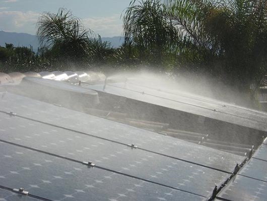 Automatic Solar-Panel Cleaning System