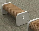 Park Bench Rotates to a Dry Seat