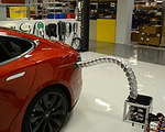 Robot Snake Will Charge Tesla Cars
