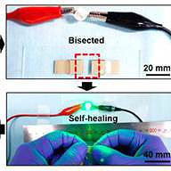 Self-Healing Material Improves Conductivity when Stretched