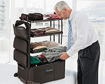Shelfpack Suitcase Conceals Its Own Shelves