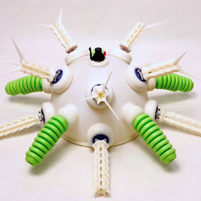 Soft-Bodied UrchinBot is Powered by Pneumatics