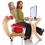 Sprang Chair Encourages Active Sitting