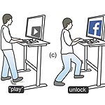 Tap-Kick-Click Desk Reduces Cyberslacking
