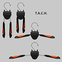 T.A.C.H.  Totally Adjustable Coat Hanger