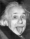 photo of albert einstein sticking out his tongue