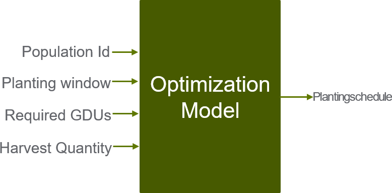 Optimization model representation